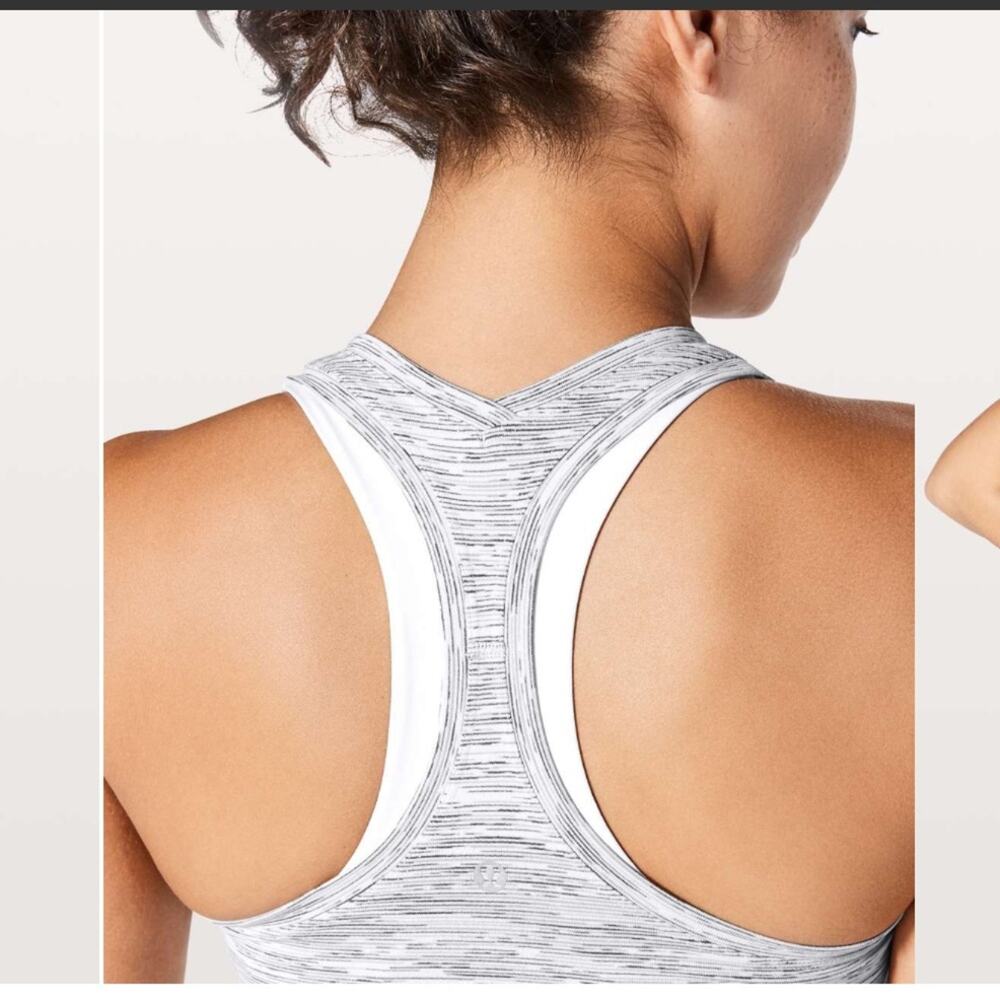 Lululemon Cool Racerback II Wee Are From Space Ice Grey Alpine White 4 - Picture 4 of 9
